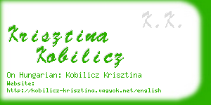 krisztina kobilicz business card